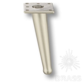 Brass Опора мебельная 1180 0140 B-00149 SATEN BONE никель 140 мм