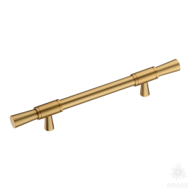Brass Ручка скоба 2553-011-128 латунь сатинированная латунь 128 мм