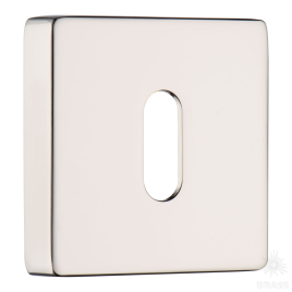 Brass Накладка с овальным отверстием для ключа RO11N PN ROSET глянцевый никель