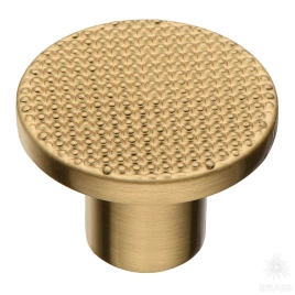 Brass Ручка кнопка 25-Champagne Gold матовая латунь