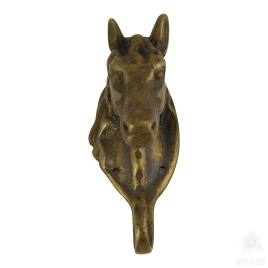 130096 Вешалка "Голова коня", латунь