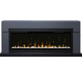 Каминокомплект Lindos Серый графит с очагом Ignite XLF50