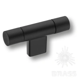 Brass Ручка кнопка 9400-646 черный/черный