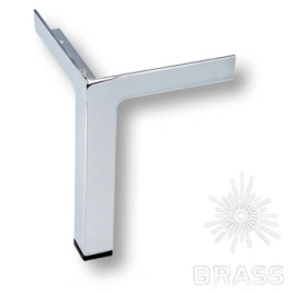 Brass Опора мебельная резная KAX-0025-0190-A01 глянцевый хром 150 мм