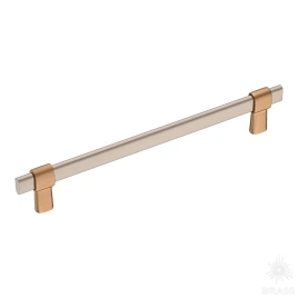 Brass Ручка рейлинг 771-192-Light Bronze-Brushed Nikel светлая медь/никель 192 мм