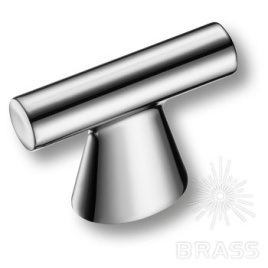 Brass Ручка кнопка 4119 016MP02 глянцевый хром 16 мм
