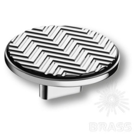Brass Ручка кнопка 4198 016MP02 глянцевый хром 16 мм