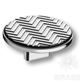 Brass Ручка кнопка 4198 016MP02 глянцевый хром 16 мм
