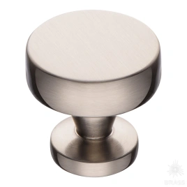 Brass Ручка кнопка 30-Inox никель