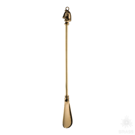 00676 Ложка для обуви "Лошадь" (большая), латунь