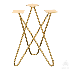 Brass Опора мебельная ESA-300 Gold глянцевое золото H=400 мм