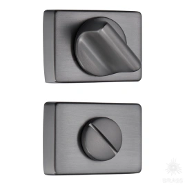 Brass Накладка с поворотной кнопкой RO15W6 BBN ROSET черный матовый никель