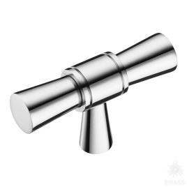 Brass Ручка кнопка 0753-005 глянцевый хром