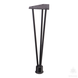 Brass Опора мебельная резная KSA-0005-0410-B13 черный 410 мм