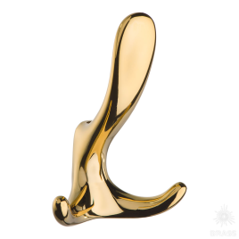 Brass Крючок мебельный трёхрожковый 2045 0078 GL глянцевое золото