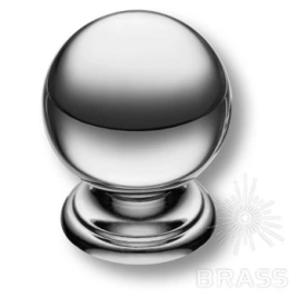 Brass Ручка кнопка 8353-400 глянцевый хром