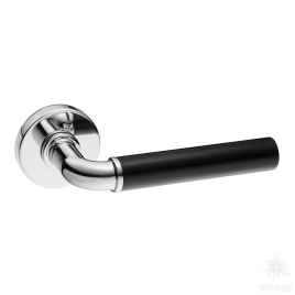 Brass Ручка дверная HA246RO12 CR-CR/AL6 NORD глянцевый хром/чёрный