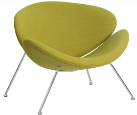 Кресло дизайнерское Модель № 2 светло-зеленая ткань
