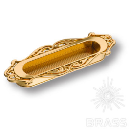 Brass Ручка врезная 15.101.96.19 глянцевое золото 96 мм