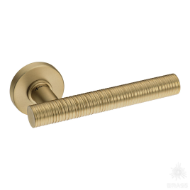 Brass Ручка дверная HA184VRO12 GB GRIP-V матовая латунь