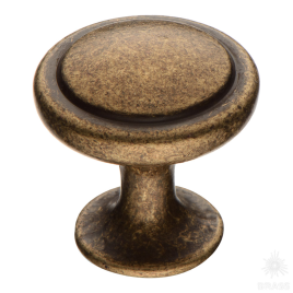 Brass Ручка кнопка ISTIKBAL-40 старая бронза