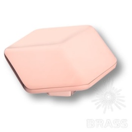 Brass Ручка кнопка 4129 001MP51 розовый
