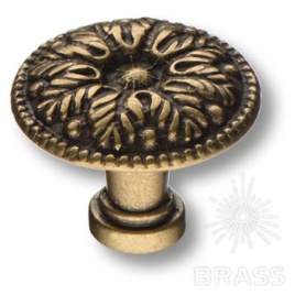 Brass Ручка кнопка 15.303.24.12 античная бронза