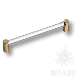 Brass Ручка рейлинг эксклюзивная коллекция BU 016.160.36 полированная латунь 160 мм