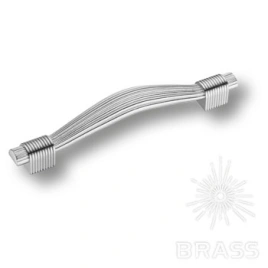 Brass Ручка скоба 7491-400 глянцевый хром 128 мм