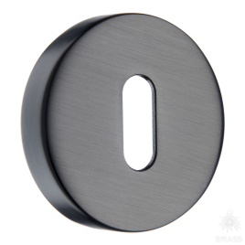 Brass Накладка с овальным отверстием для ключа RO12N BBN ROSET черный матовый никель