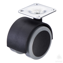 Brass Сдвоенный ролик 08.04.099-1 "LECCO" (мебельное колесо)