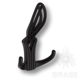Brass Крючок мебельный трёхрожковый 748MP24 чёрный
