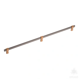 Brass Ручка рейлинг 771-480-Matt Roze-Titanium медный/графит 480 мм