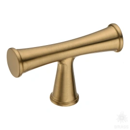 Brass Ручка кнопка 43-Champagne Gold матовая латунь