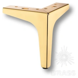 Brass Опора мебельная резная KAX-0046-0150-I01 глянцевое золото 150 мм