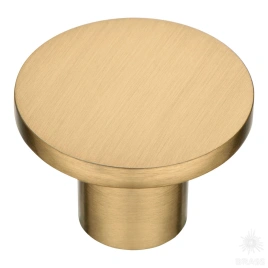 Brass Ручка кнопка 34-Champagne Gold матовая латунь