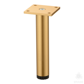 Brass Опора мебельная 1390.140 Gold Varak Miranda матовое золото 140 мм