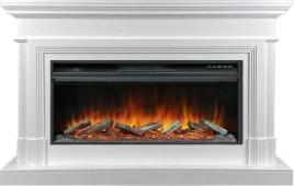 Каминокомплект Coventry - Белый (Ширина 1400 мм) с очагом Vision 42 LOG LED