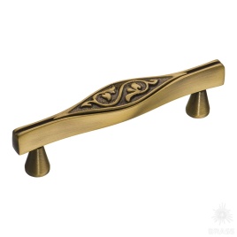 Brass Ручка скоба 25104-013-96 состаренная латунь 96 мм