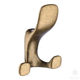 Brass Крючок мебельный трёхрожковый 2010 0080 AVM античная бронза