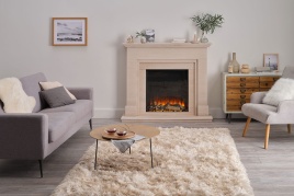 Фронтальный электрокамин с обогревом BRITISH FIRES New Forest 650SQ with Signature logs