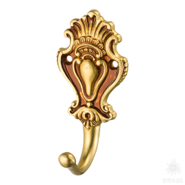 Brass Крючок мебельный однорожковый 151010H французское золото