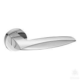 Brass Ручка дверная HA118RO12 CR GARNET глянцевый хром