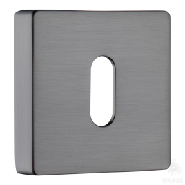 Brass Накладка с овальным отверстием для ключа RO11N BBN ROSET черный матовый никель