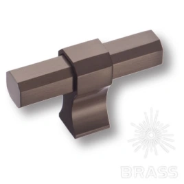 Brass Ручка кнопка 8720 0008 BBN-BBN черный матовый никель