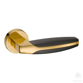 Brass Ручка дверная HA114RO12 GL-GL/AL12 DIONE глянцевое золото/коричневый