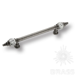Brass Ручка дверная SULTAN-DOOR-80-250-Glass-Glass старое серебро