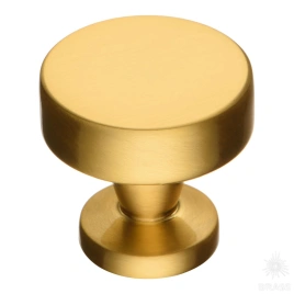 Brass Ручка кнопка 30-Matt Gold сатинированное золото