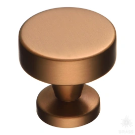 Brass Ручка кнопка 30-Bronze бронза