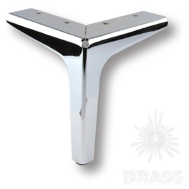 Brass Опора мебельная резная KAX-0046-0150-A01 глянцевый хром 150 мм